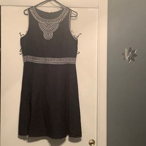 Navy blue Jessica Howard knee length dress. Size 14